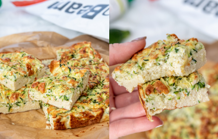 Fitness Recipe: Gâteau au courgette salé, riche en protéines.