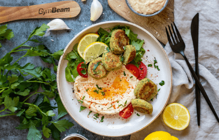 Fitness Recipe: Falafel avec houmous fait maison.