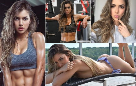 Anllela Sagra : Première mannequin fitness colombienne avec des abdominaux parfaits et des millions de fans.