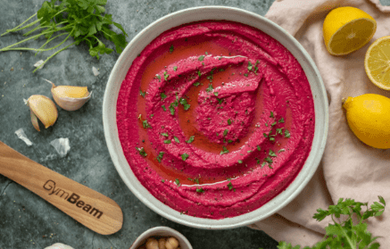 Fitness Recipe: Houmous aux pois chiches et betteraves.