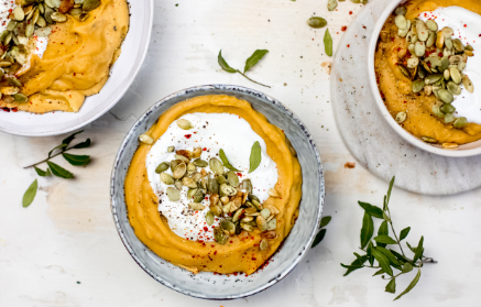 Fitness Recipe: Soupe crémeuse aux lentilles et graines de courge.