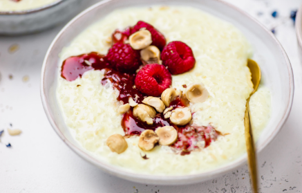 Fitness : Recette de porridge au riz et protéines, contenant seulement 145 kcal.