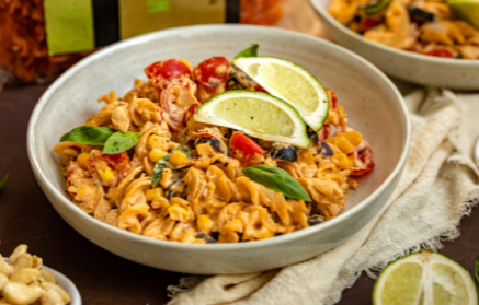 Fitness Recipe: Salade de pâtes à la vinaigrette de noix de cajou.
