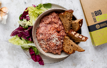 Fitness Recipe: Tartinade de pois chiches et de haricots.