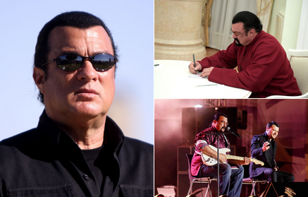 Steven Seagal – Héros de films d’action, maître des arts martiaux et chanteur de blues.