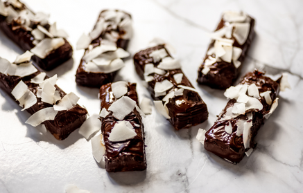 Fitness Recipe: Barreaux au chocolat et à la noix de coco.