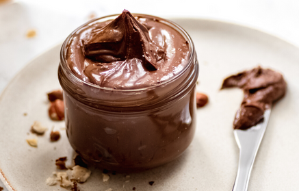 Fitness Recipe: Crème de noisette et chocolat sans sucres ajoutés.