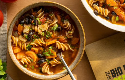 Fitness Recipe: Soupe de haricots noirs et de pâtes.