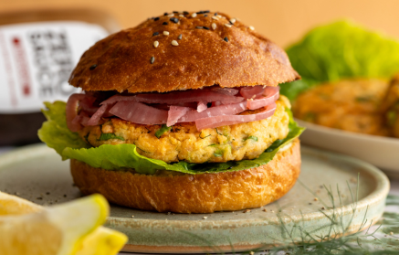 Fitness Recipe: Burgers au saumon.