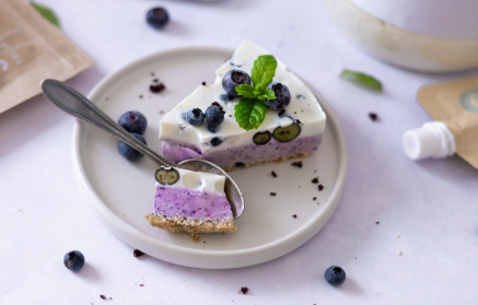 Fitness Recipe: Gâteau au fromage et myrtilles.
