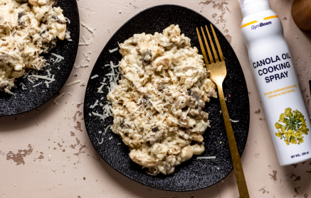 Fitness Recipe: Risotto crémeux aux champignons.