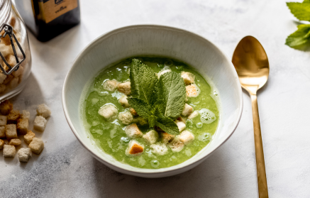 Fitness Recipe: Soupe aux petits pois et à la menthe.