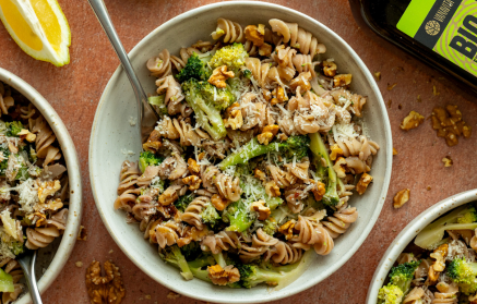 Fitness Recipe: Pâtes au brocoli, aux noix et au parmesan.