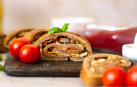 Fitness Recette : Strudel salé façon pizza.