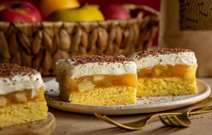 Fitness Recipe: Gâteau aux pommes en couches.