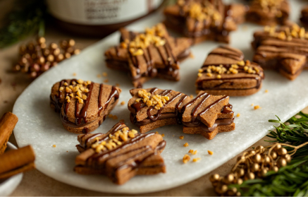 Fitness Recette : Biscuits de pain d’épices fourrés au chocolat.