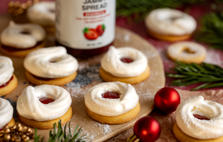 Fitness Recette : Couronnes de biscuits Linzer glacées.