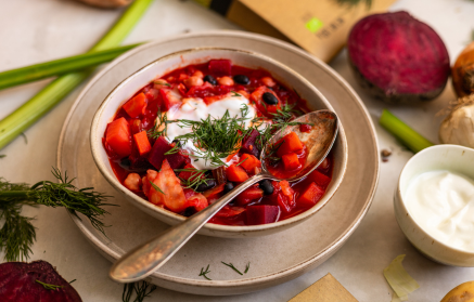 Fitness Recette : Borscht végétarien.