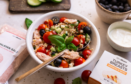 Fitness Recipe: Salade de boulgour au poulet.