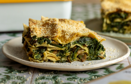 Fitness Recette : Lasagne aux épinards végétales.