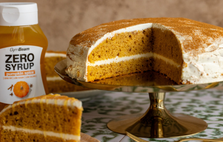Fitness Recette : Gâteau à la citrouille avec crème.