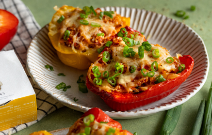Fitness Recipe: Poivrons farcis au poulet et au quinoa.