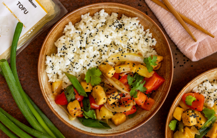 Fitness Recipe: Tofu à la sauce aigre-douce.