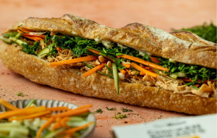 Fitness Recipe: Bánh Mì Baguette au Poulet.