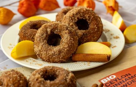 Fitness Recipe: Beignets aux pommes et à la cannelle, cuits au four.