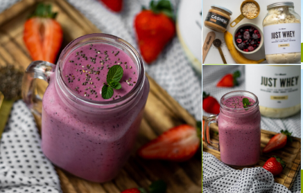 Fitness : Recette de smoothie protéiné rafraîchissant aux fruits des bois.
