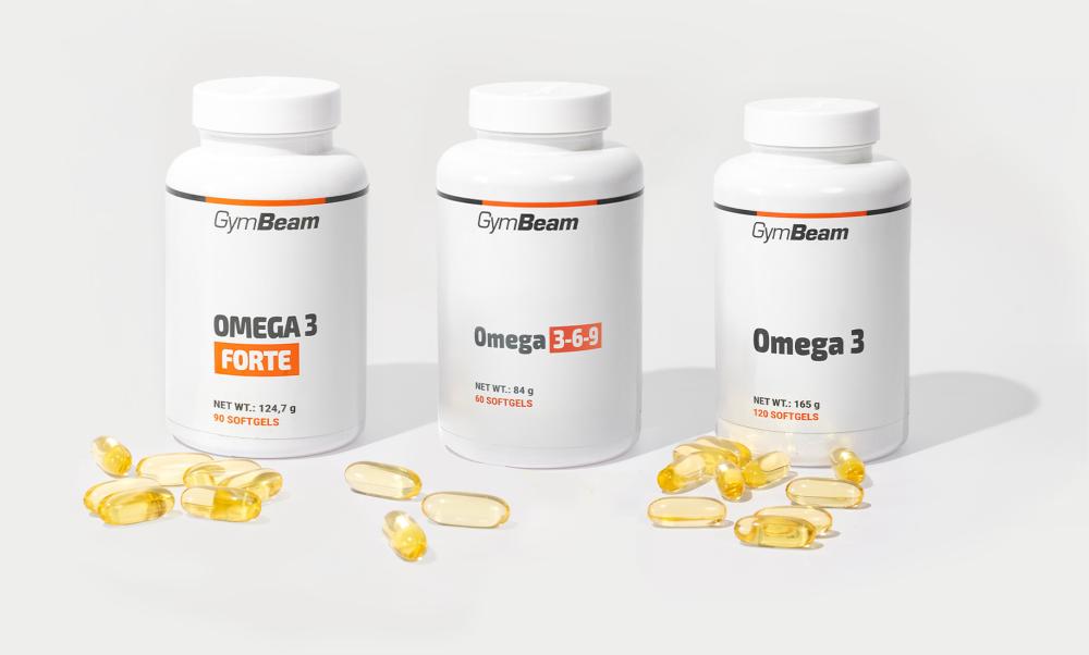 Compléments GymBeam avec oméga 3