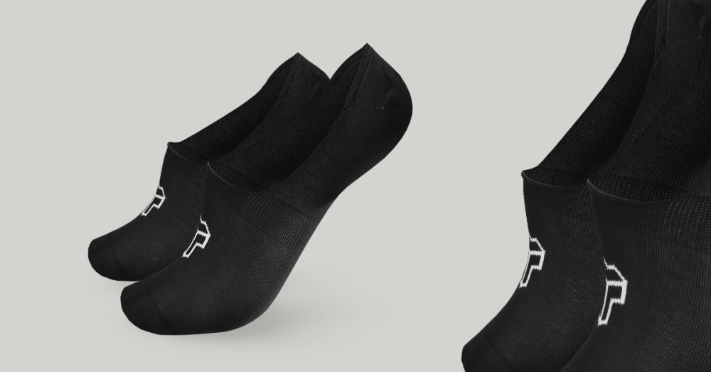 No-Show Socks 2Pack Black - STRIX