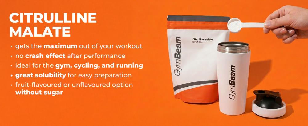 Effets et bienfaits du booster pré-entraînement Citrulline Malate - GymBeam