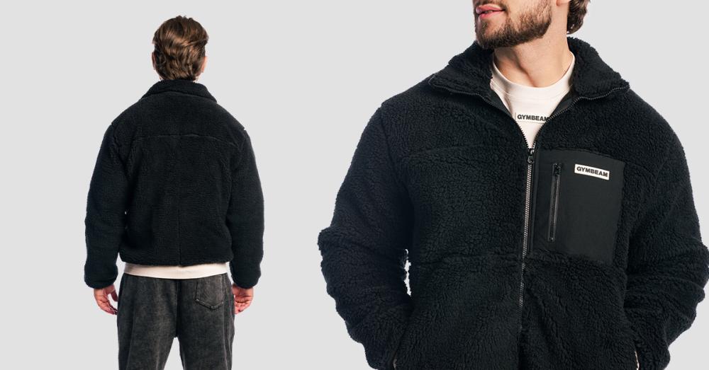 Bunda Sherpa Black - GymBeam
