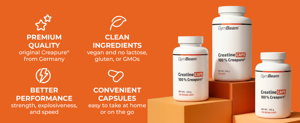 Avantages et caractéristiques de la créatine (100% Creapure®) - GymBeam