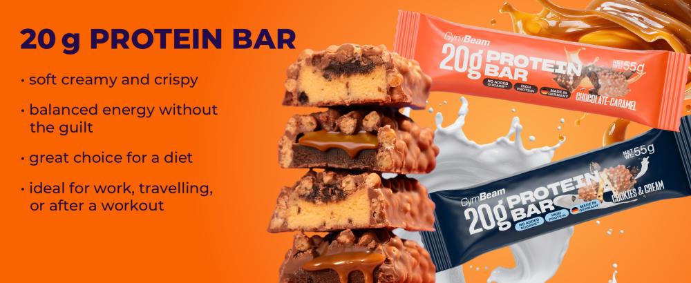 Avantages de la barre protéinée 20 g - GymBeam