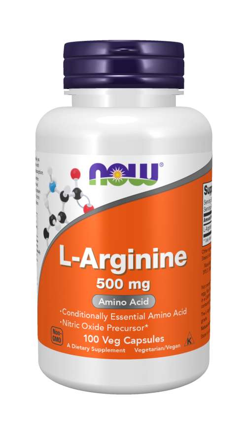 L-Arginine 500 mg - NOW Foods.