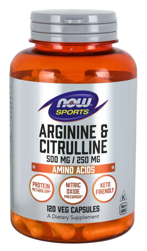 Arginine et Citrulline - NOW Foods.