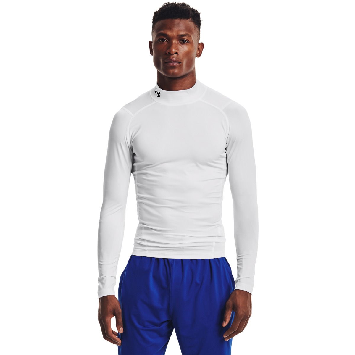 HG Armour Comp Mock T-Shirt Manches Longues Blanc - Under Armour