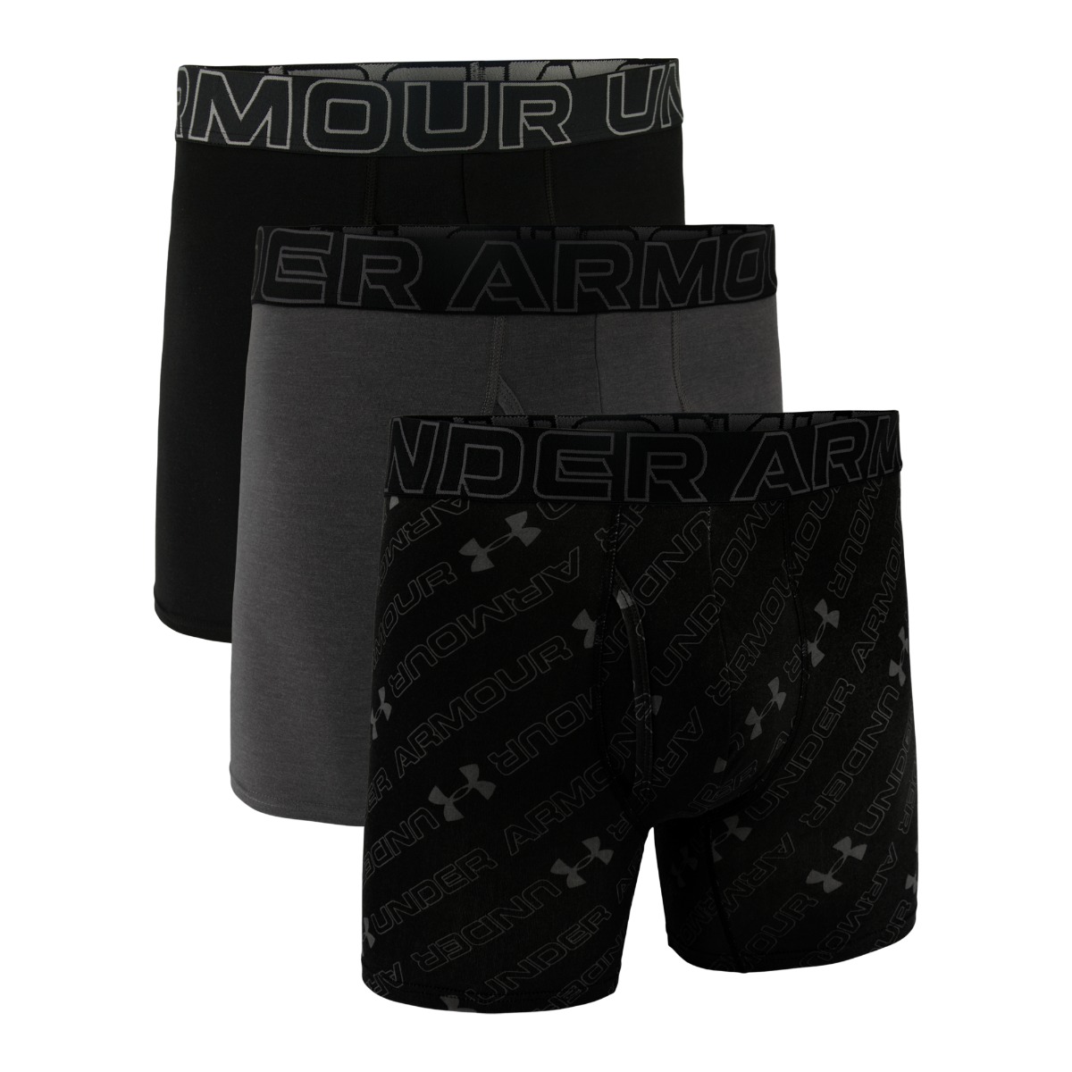Men‘s boxers M Perf Cotton Nov 6in 3Pack Black - Under Armour