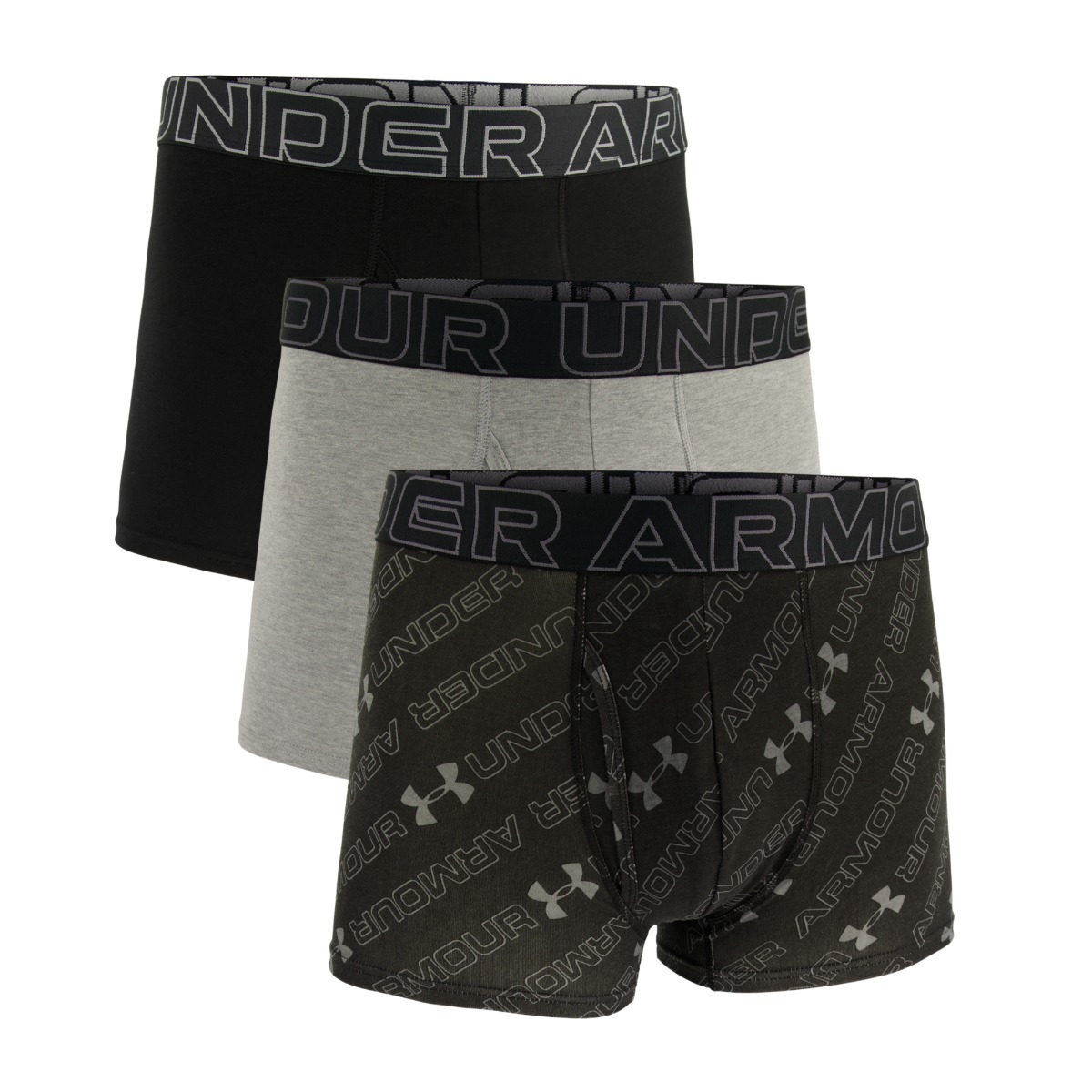 Men‘s boxers M Perf Cotton Nov 3in 3Pack Black - Under Armour