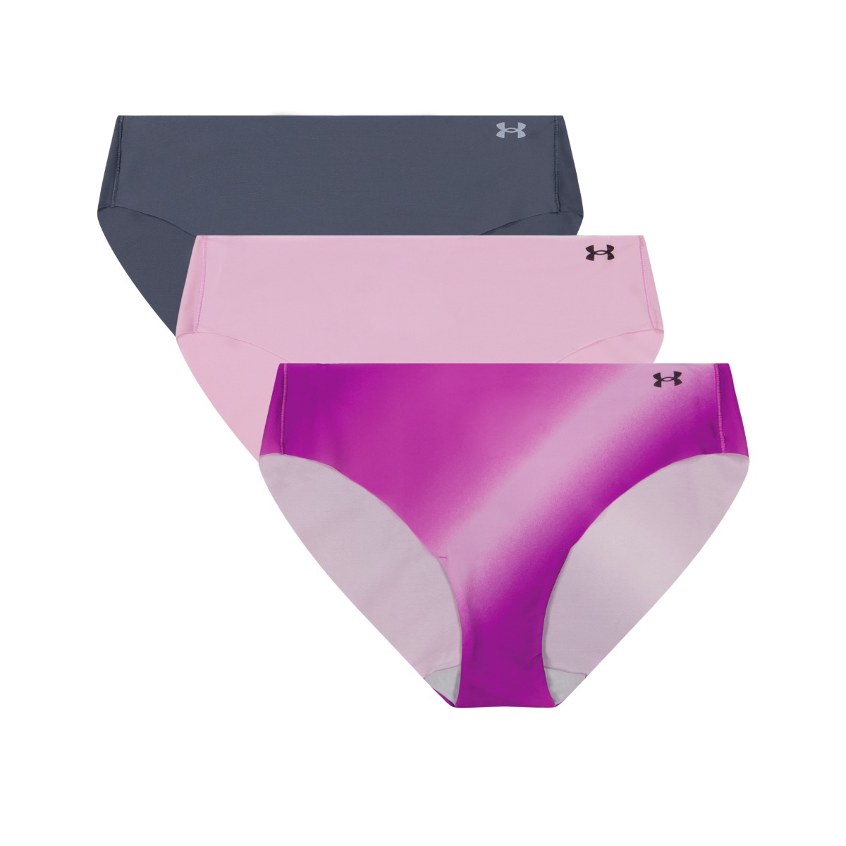 Women‘s panties Pure Stretch NS Nov BKN 3Pack Purple - Under Armour