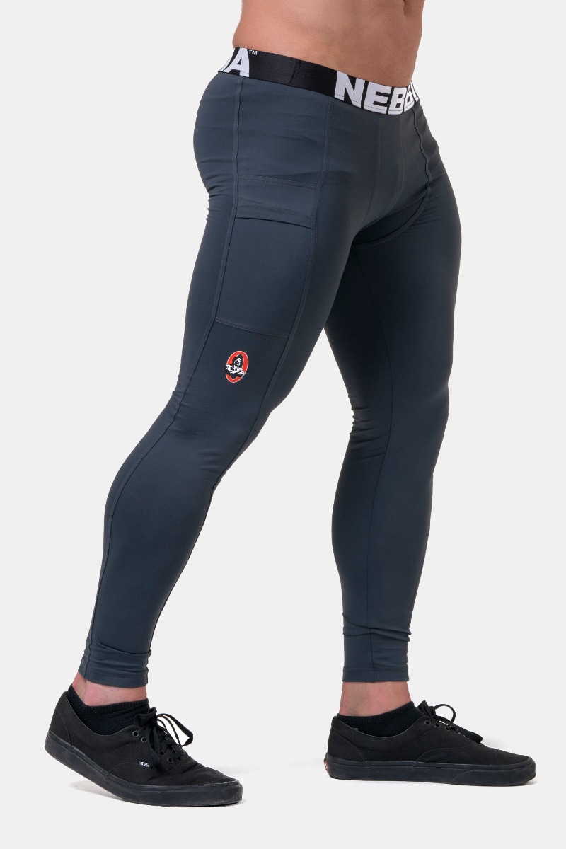 Men‘s Leggings Legend of Today Grey - NEBBIA