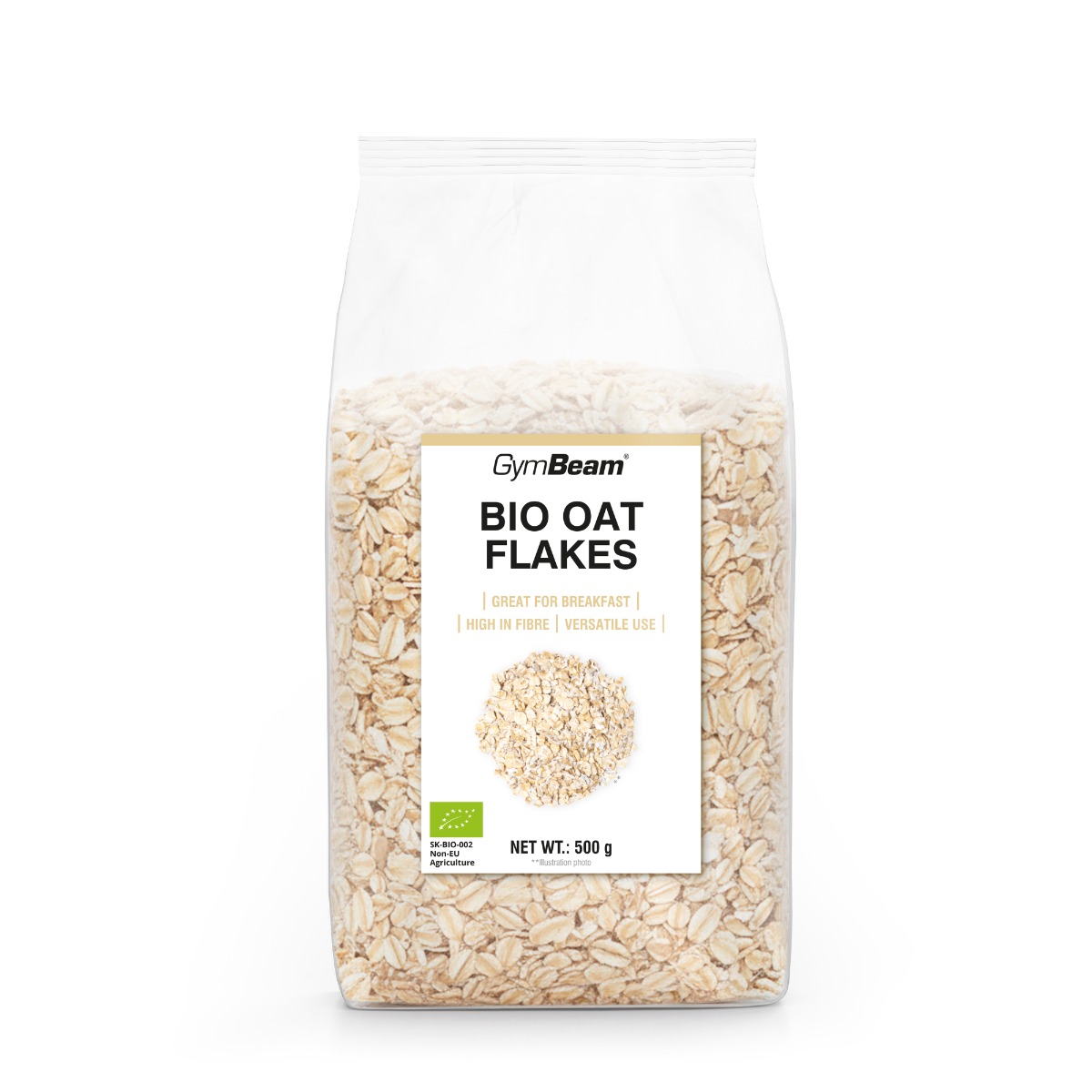 Flocons d'avoine biologiques - GymBeam.