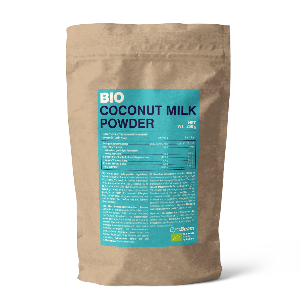Lait de coco biologique - GymBeam.
