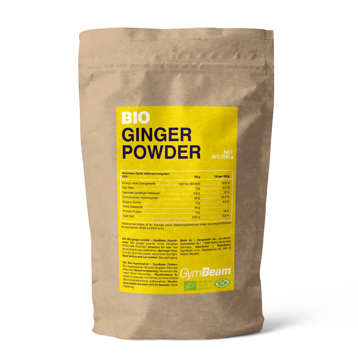 BIO Gingembre 200 g - GymBeam
