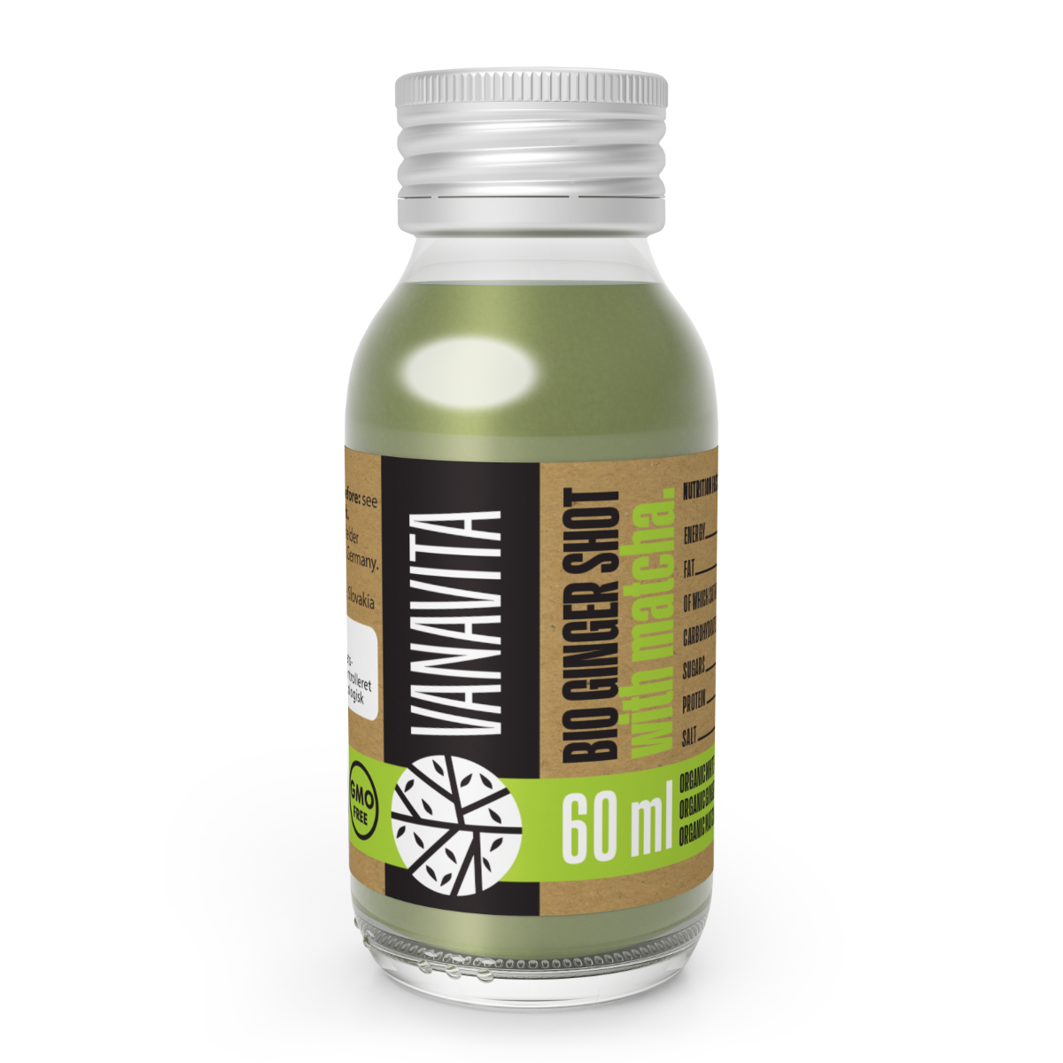 BIO Ginger Shot avec Matcha - VanaVita