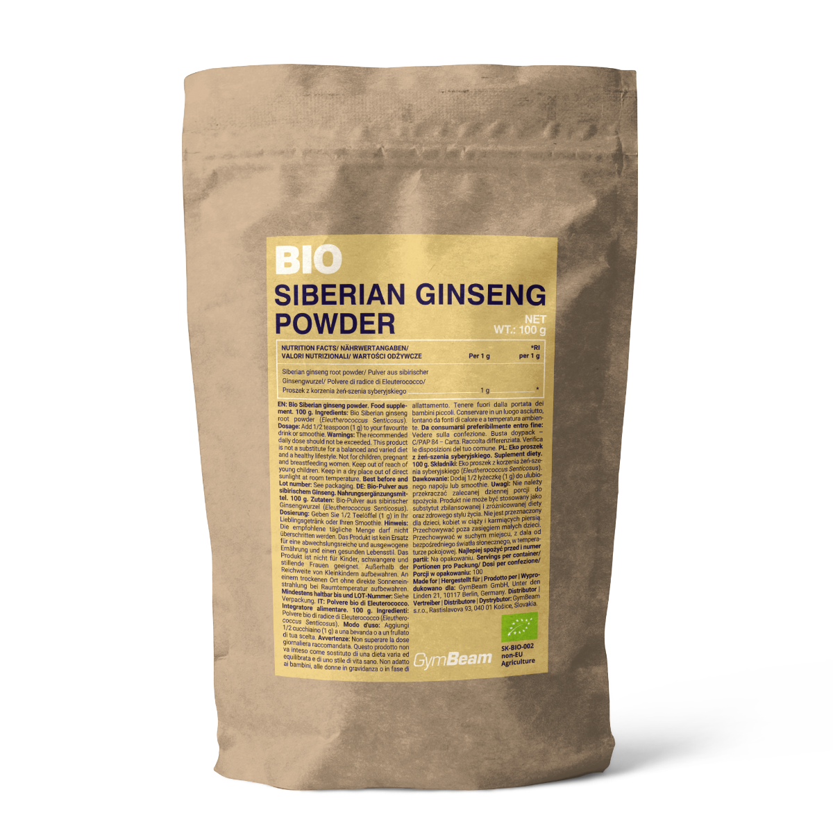 BIO Ginseng sibérien - GymBeam
