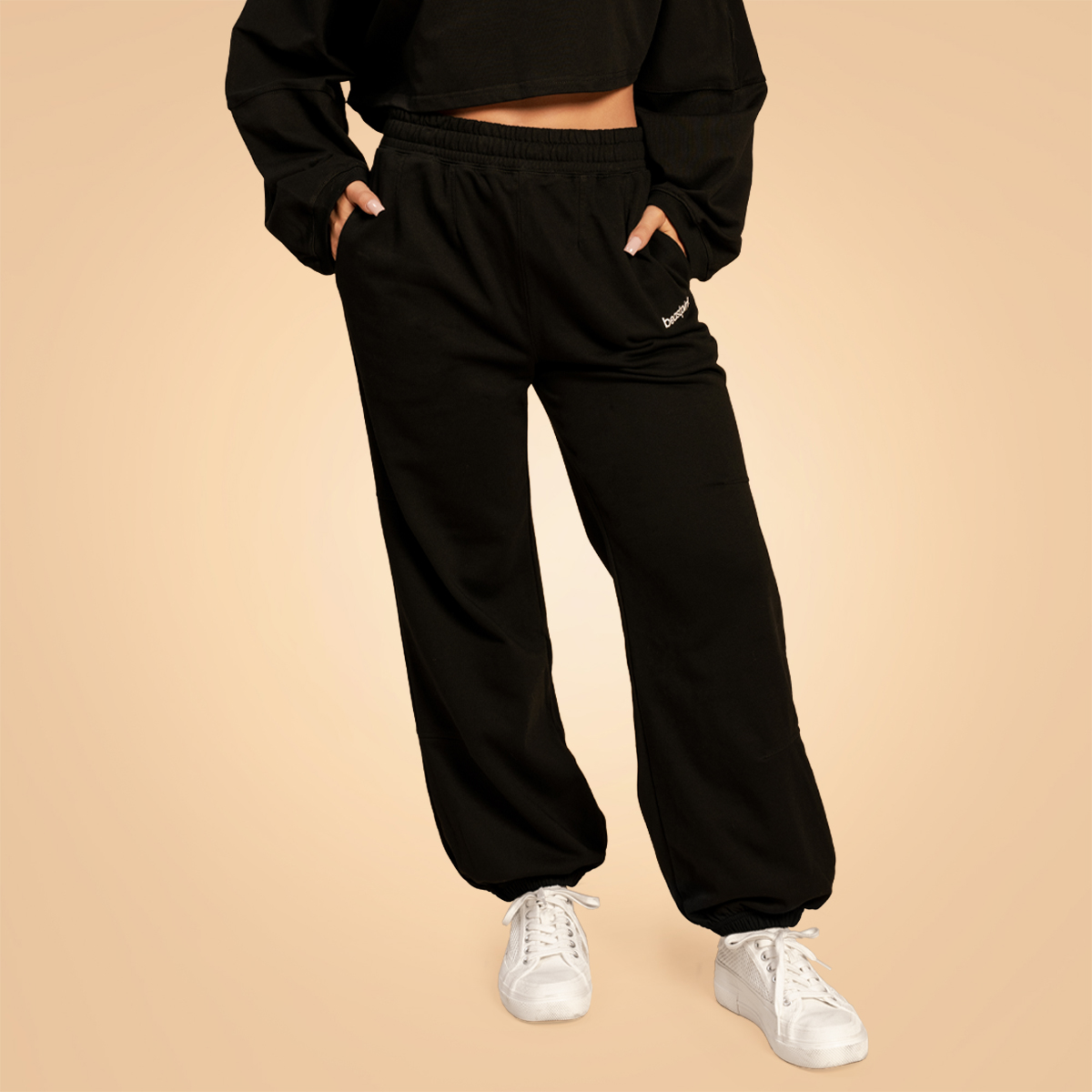 Pantalon de jogging femme "Bliss" – Noir – BeastPink.