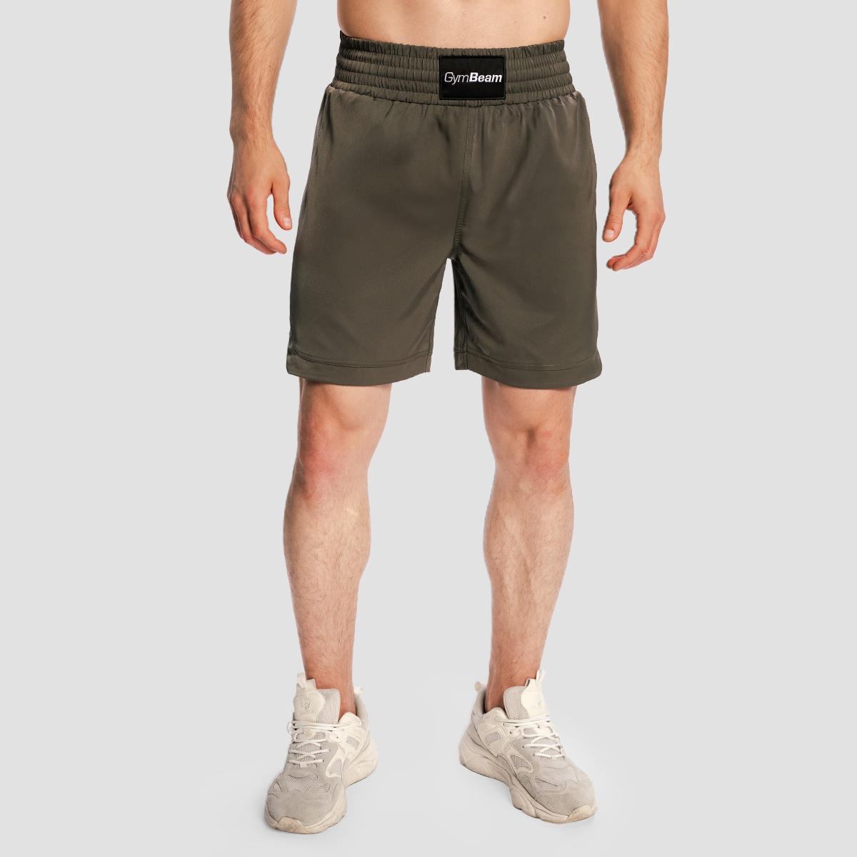 Shorts de boxe Combat, couleur olive gris - GymBeam.